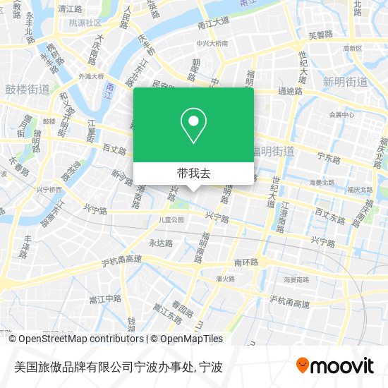 美国旅傲品牌有限公司宁波办事处地图