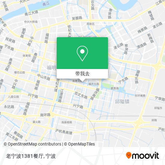 老宁波1381餐厅地图