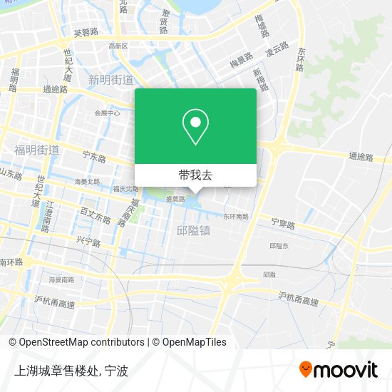 上湖城章售楼处地图