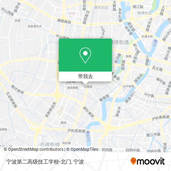 宁波第二高级技工学校-北门地图
