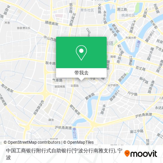 中国工商银行附行式自助银行(宁波分行南雅支行)地图
