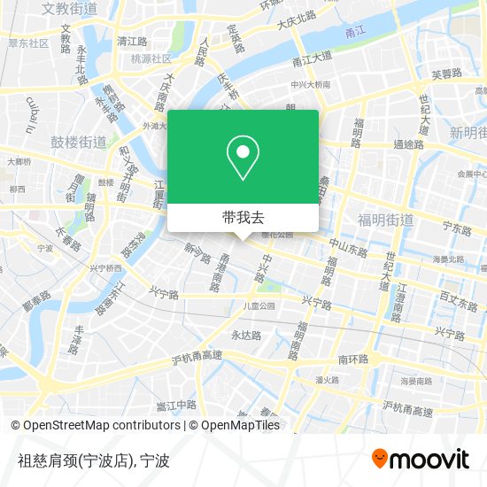 祖慈肩颈(宁波店)地图