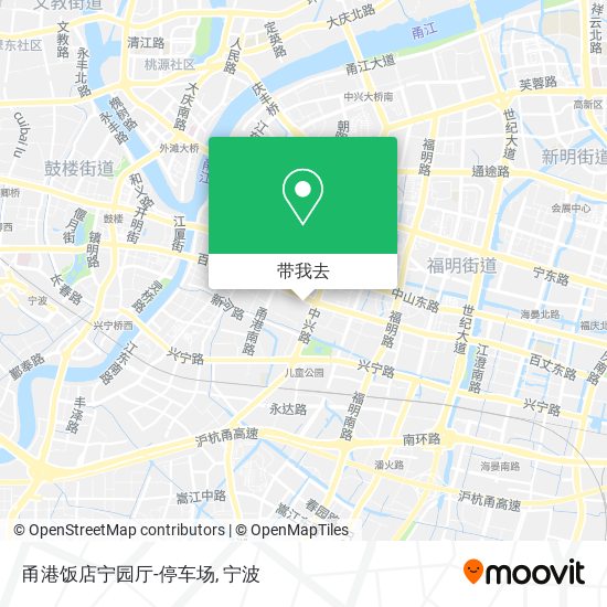 甬港饭店宁园厅-停车场地图