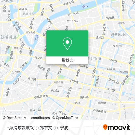 上海浦东发展银行(鄞东支行)地图