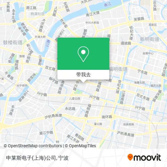 申莱斯电子(上海)公司地图