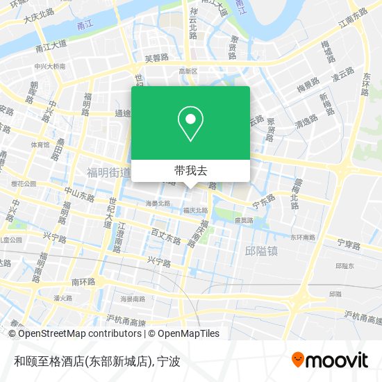 和颐至格酒店(东部新城店)地图