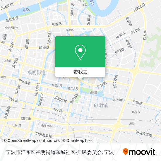 宁波市江东区福明街道东城社区-居民委员会地图