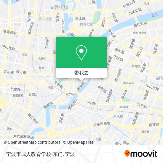 宁波市成人教育学校-东门地图