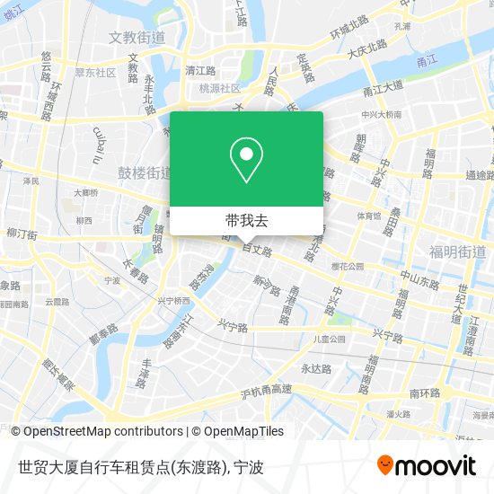 世贸大厦自行车租赁点(东渡路)地图