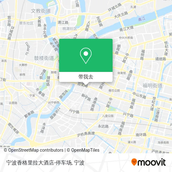 宁波香格里拉大酒店-停车场地图