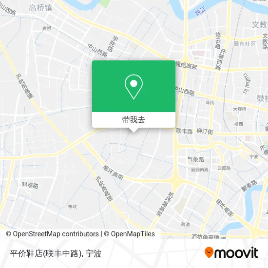 平价鞋店(联丰中路)地图