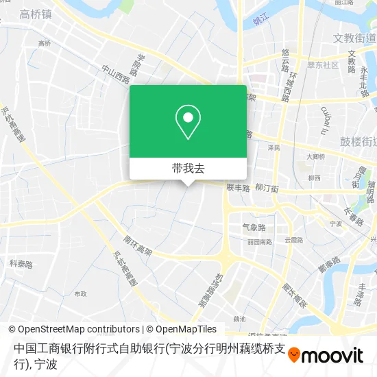 中国工商银行附行式自助银行(宁波分行明州藕缆桥支行)地图