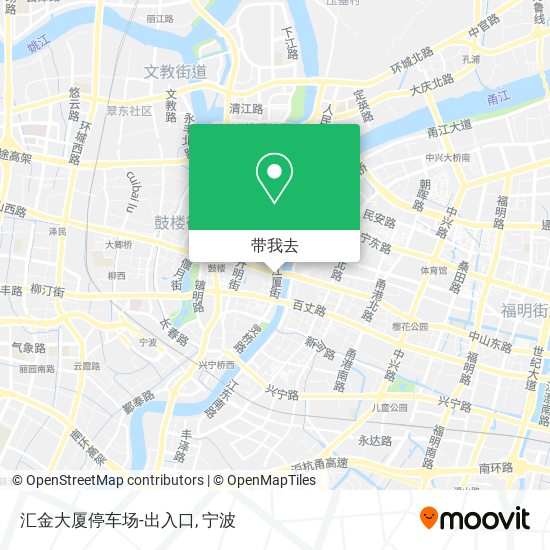 汇金大厦停车场-出入口地图