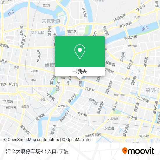 汇金大厦停车场-出入口地图