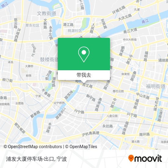 浦发大厦停车场-出口地图
