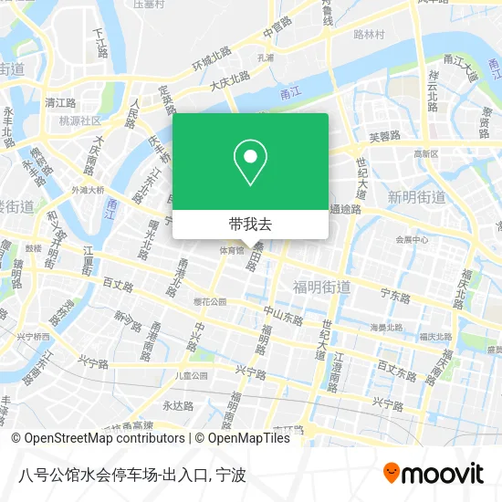 八号公馆水会停车场-出入口地图