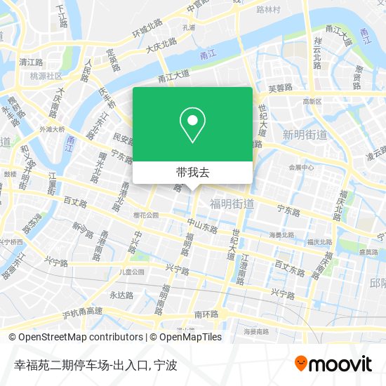 幸福苑二期停车场-出入口地图