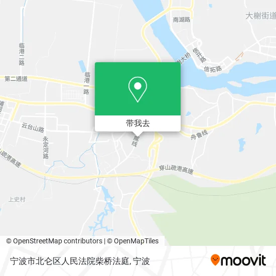 宁波市北仑区人民法院柴桥法庭地图