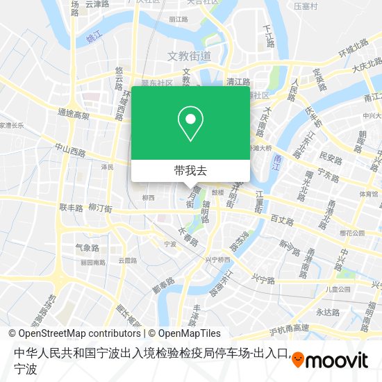 中华人民共和国宁波出入境检验检疫局停车场-出入口地图