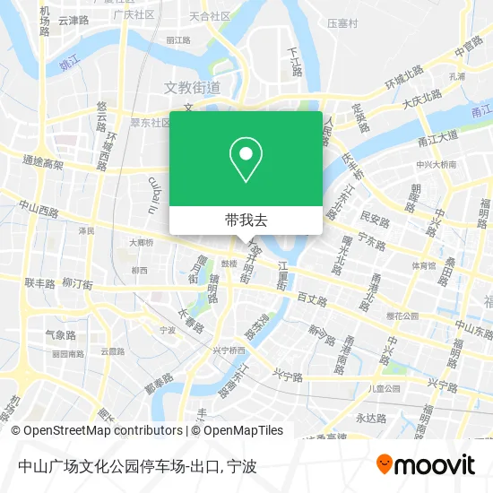 中山广场文化公园停车场-出口地图