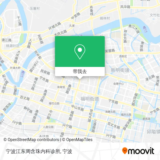 宁波江东周含珠内科诊所地图