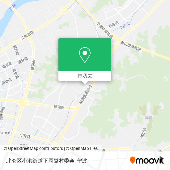 北仑区小港街道下周隘村委会地图