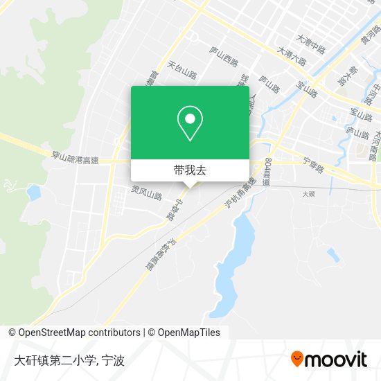 大矸镇第二小学地图