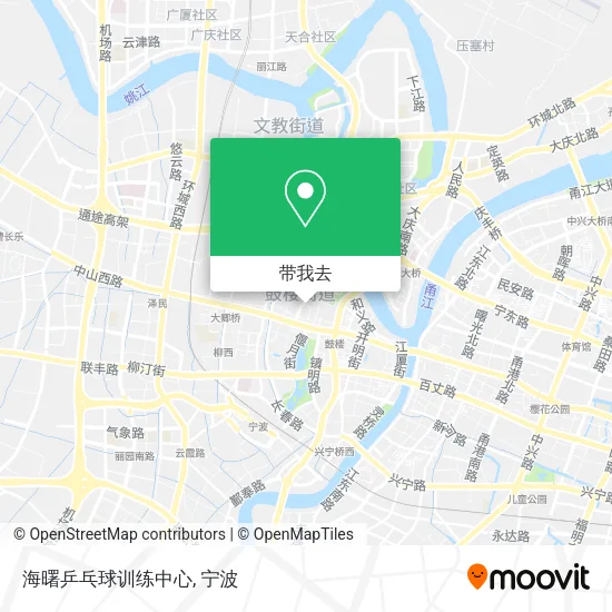 海曙乒乓球训练中心地图