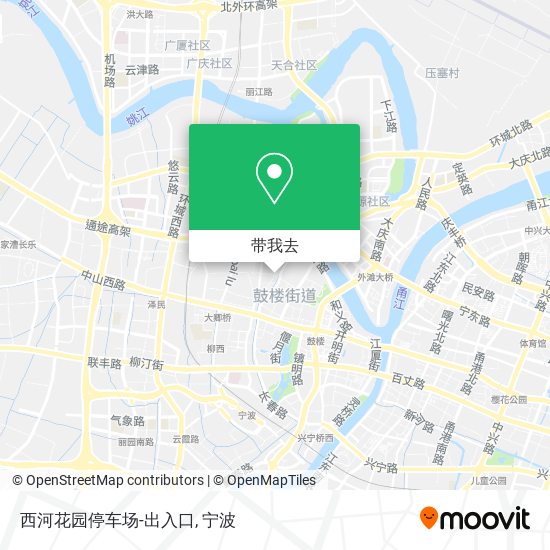 西河花园停车场-出入口地图
