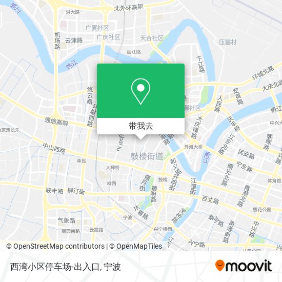 西湾小区停车场-出入口地图