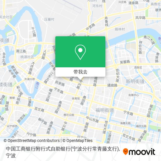 中国工商银行附行式自助银行(宁波分行常青藤支行)地图