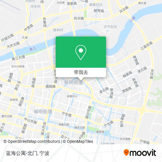 蓝海公寓-北门地图