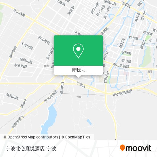 宁波北仑庭悦酒店地图