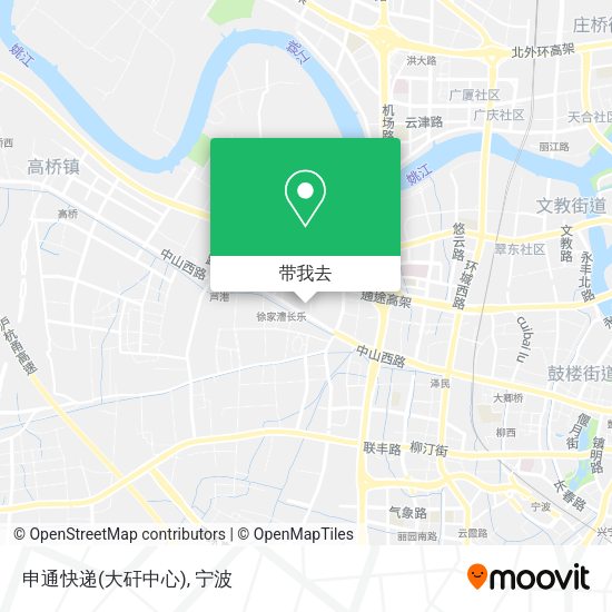 申通快递(大矸中心)地图