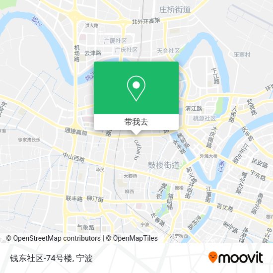 钱东社区-74号楼地图