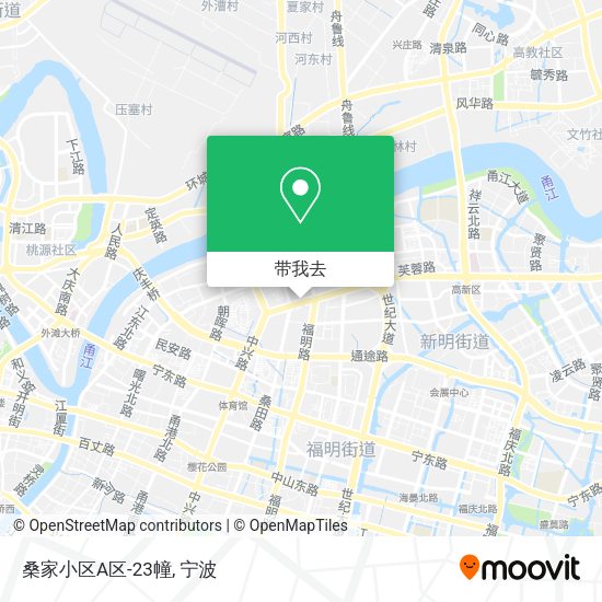 桑家小区A区-23幢地图