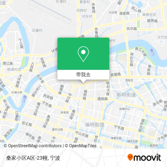 桑家小区A区-23幢地图
