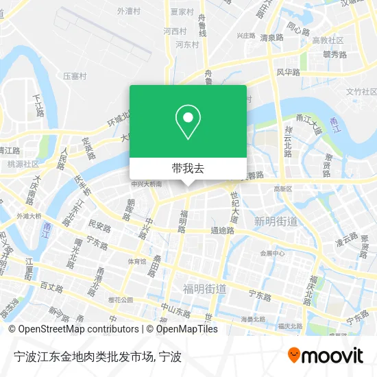 宁波江东金地肉类批发市场地图