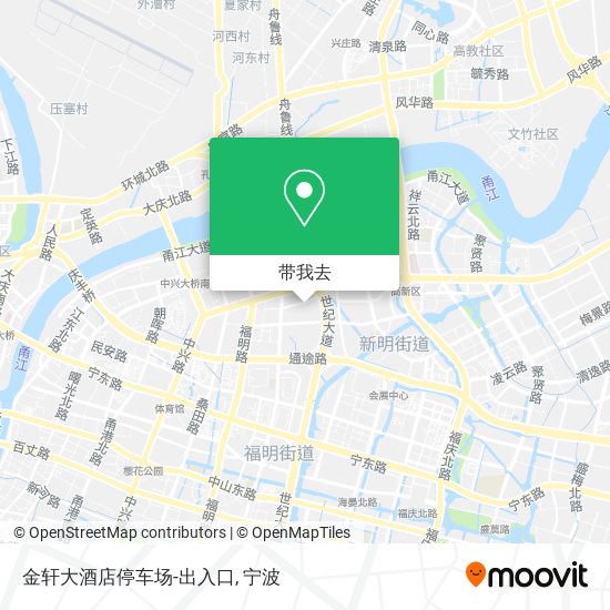 金轩大酒店停车场-出入口地图