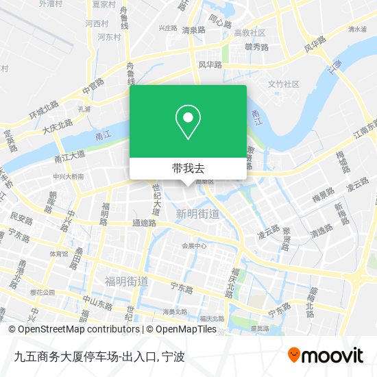九五商务大厦停车场-出入口地图