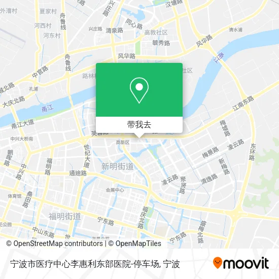 宁波市医疗中心李惠利东部医院-停车场地图