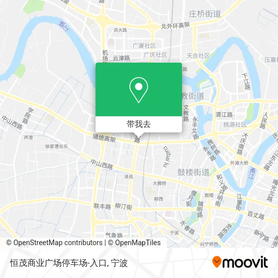 恒茂商业广场停车场-入口地图