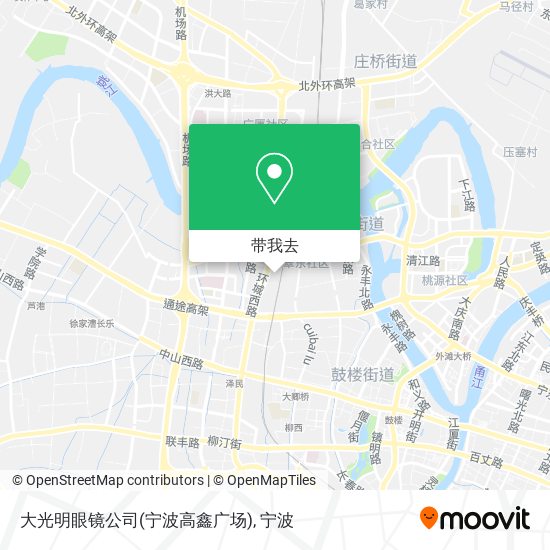 大光明眼镜公司(宁波高鑫广场)地图