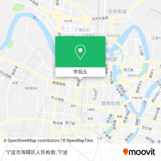 宁波市海曙区人民检察地图