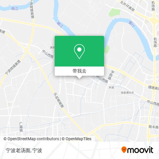 宁波老汤面地图