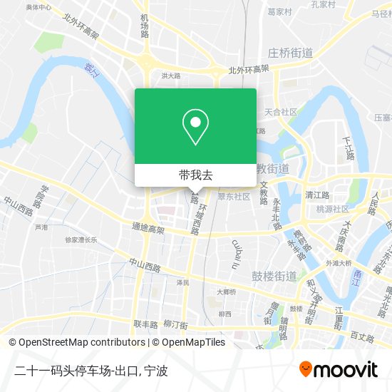 二十一码头停车场-出口地图