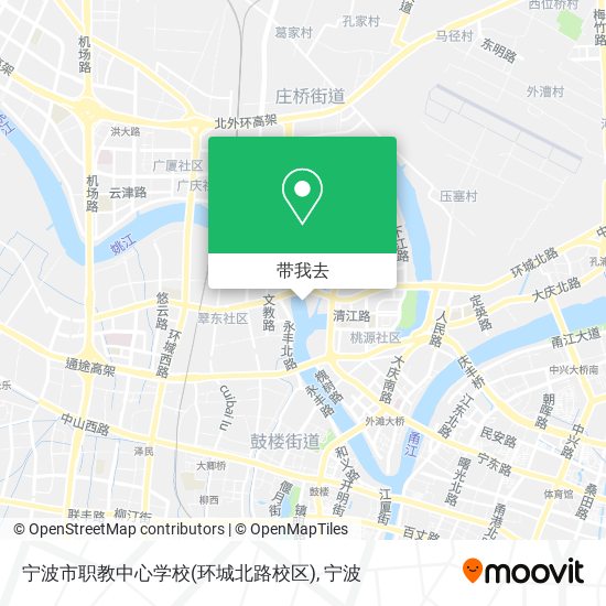 宁波市职教中心学校(环城北路校区)地图