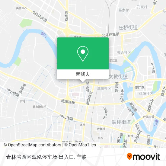 青林湾西区观泓停车场-出入口地图
