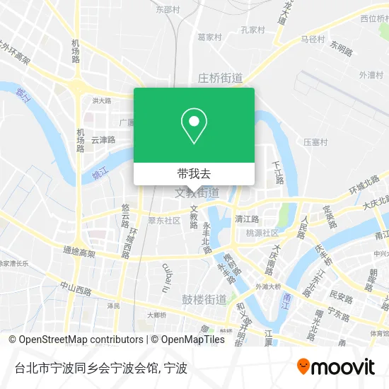 台北市宁波同乡会宁波会馆地图