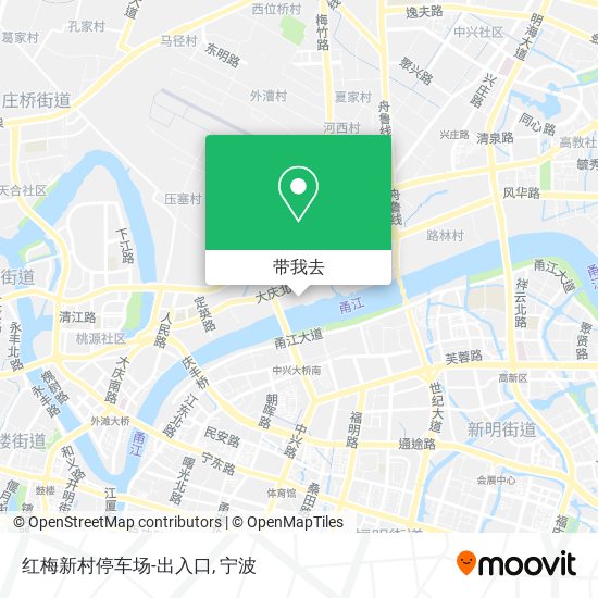 红梅新村停车场-出入口地图